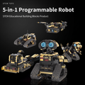 Multi-functional STEAM Programming Robot: 6-in-1 RC Car, Buildable Toy with STEM Coding & Stunt Modes for Kids Ages 6-12